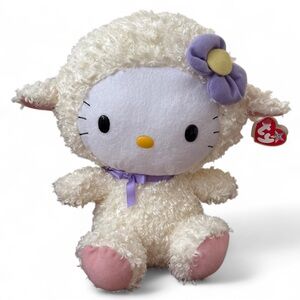 Ty Cream and Pink Hello Kitty Lamb